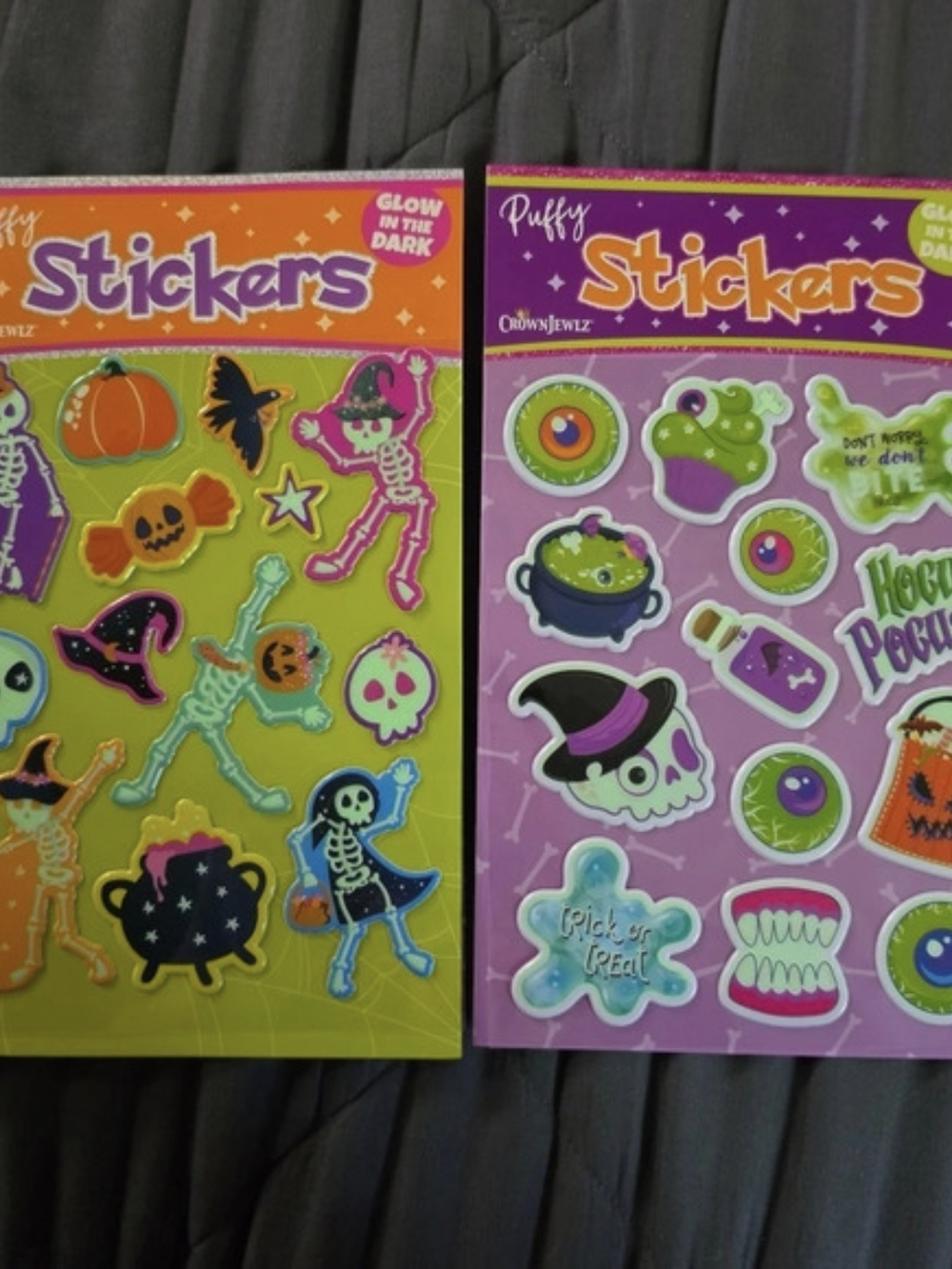 Crown Jewelz Puffy Stickers Halloween Sheets